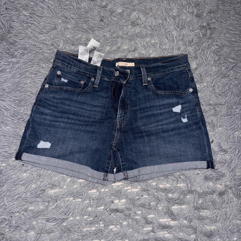 Levi's Dark Blue Jean Shorts